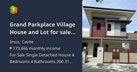 house and lots in the grand parkplace village|Lot grand parkplace village .